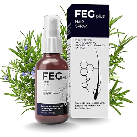 FEGPLUS Hair & Beard Growth Serum 50ml - 22% Seaweed Extract For Hair Loss Control & Hair Growth In Men & Women, Boost Thicker Beard & Hair,...