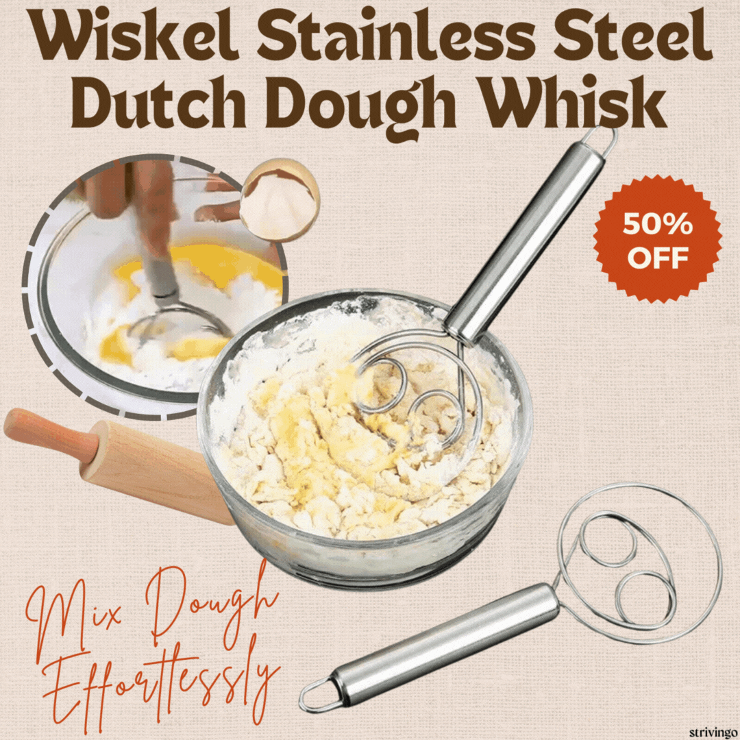 Stainless Steel Dutch Dough Whisk ( 50% OFF Limited Stockđ„)
