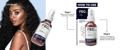 FEGPLUS Hair & Beard Growth Serum 50ml - 22% Seaweed Extract For Hair Loss Control & Hair Growth In Men & Women, Boost Thicker Beard & Hair,...